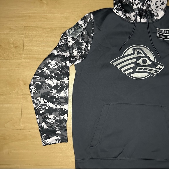Men's Colosseum Charcoal Alaska Anchorage Seawolves Military Appreciation Camo L - Picture 4 of 12